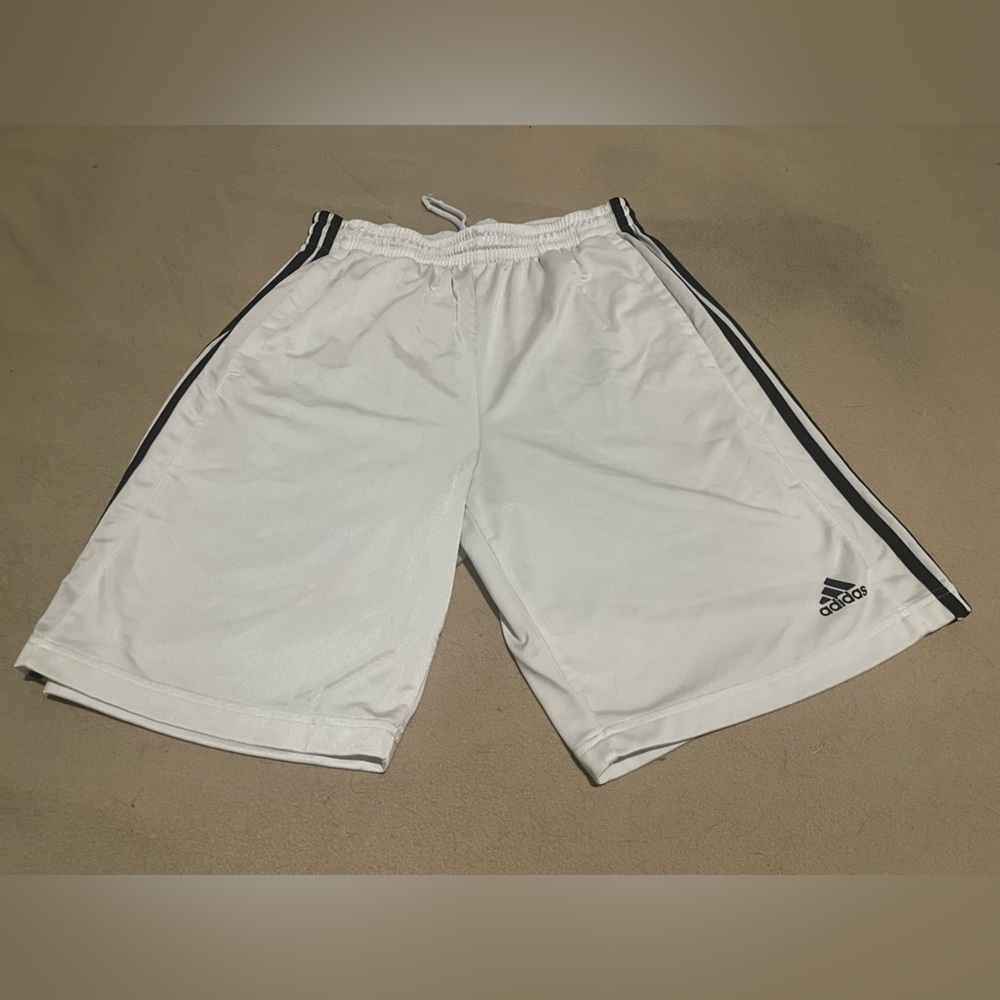 adidas White Athletic Shorts